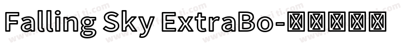 Falling Sky ExtraBo字体转换
